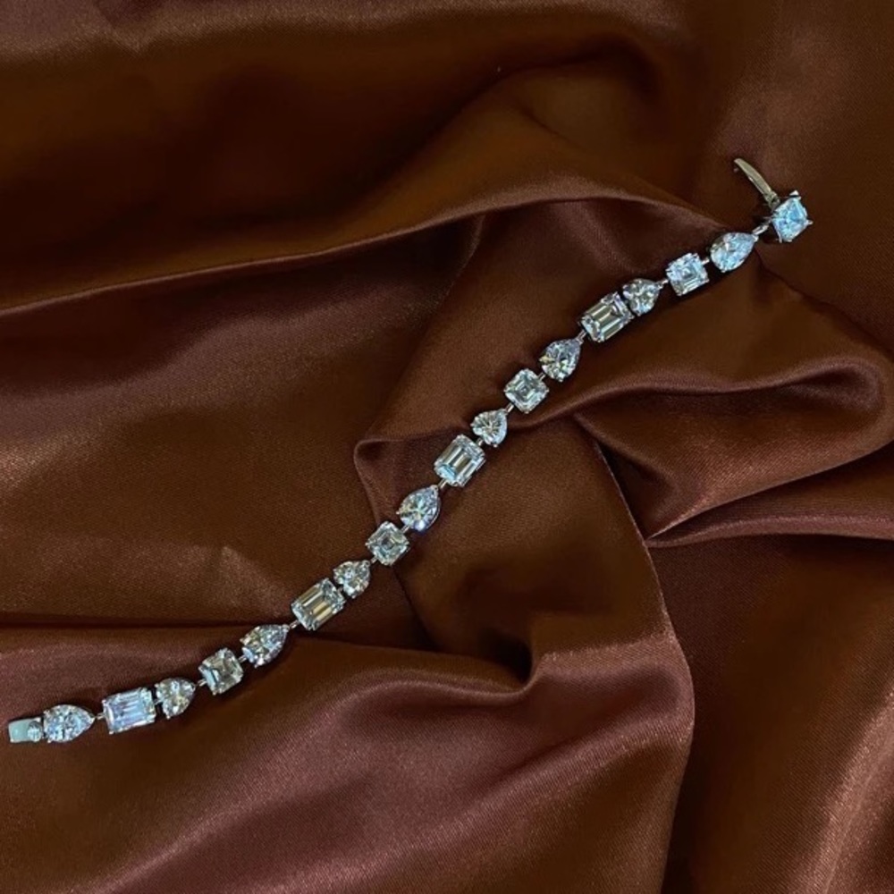 Multi  Stone Tennis Bracelet - Picture 7 of 16